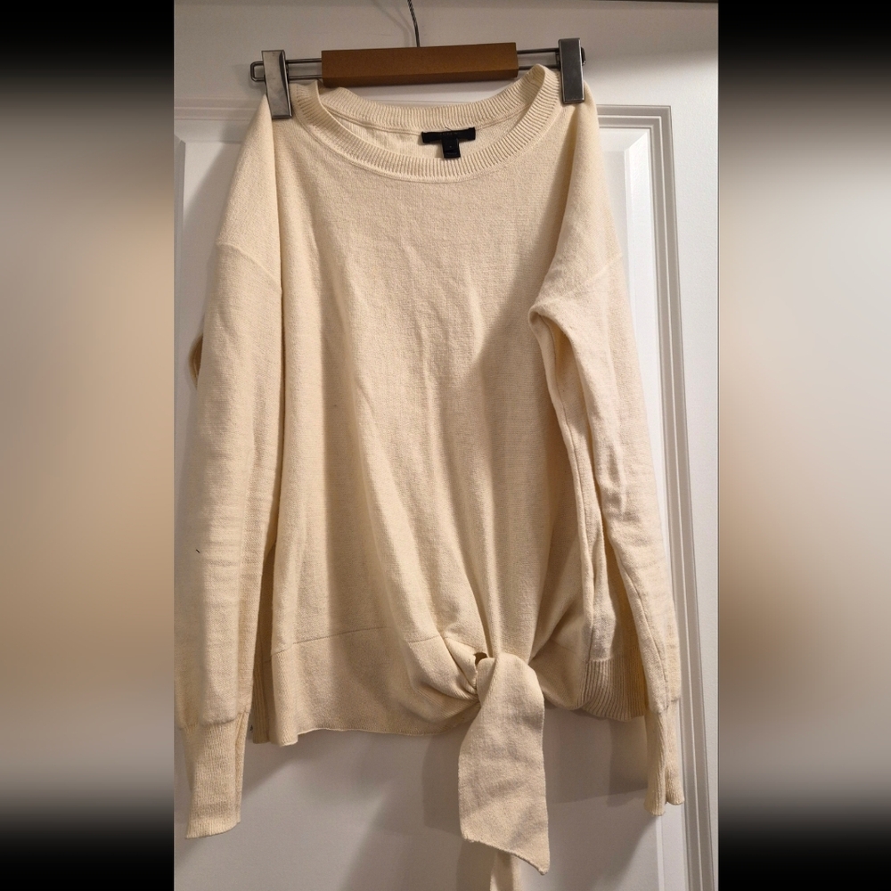 J. Crew Off-White Knit Top